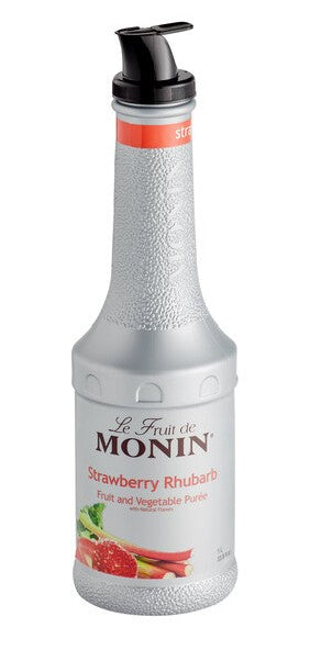 Monin Strawberry Rhubarb Fruit Puree 1 Liter